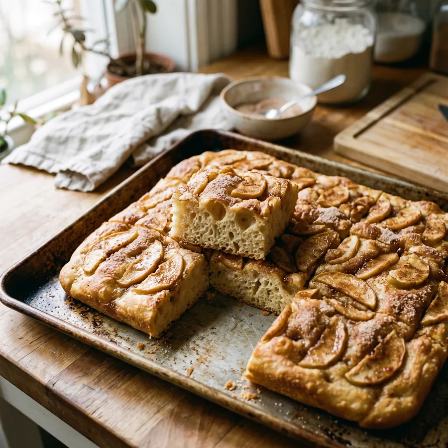 Apfel-Zimt-Focaccia