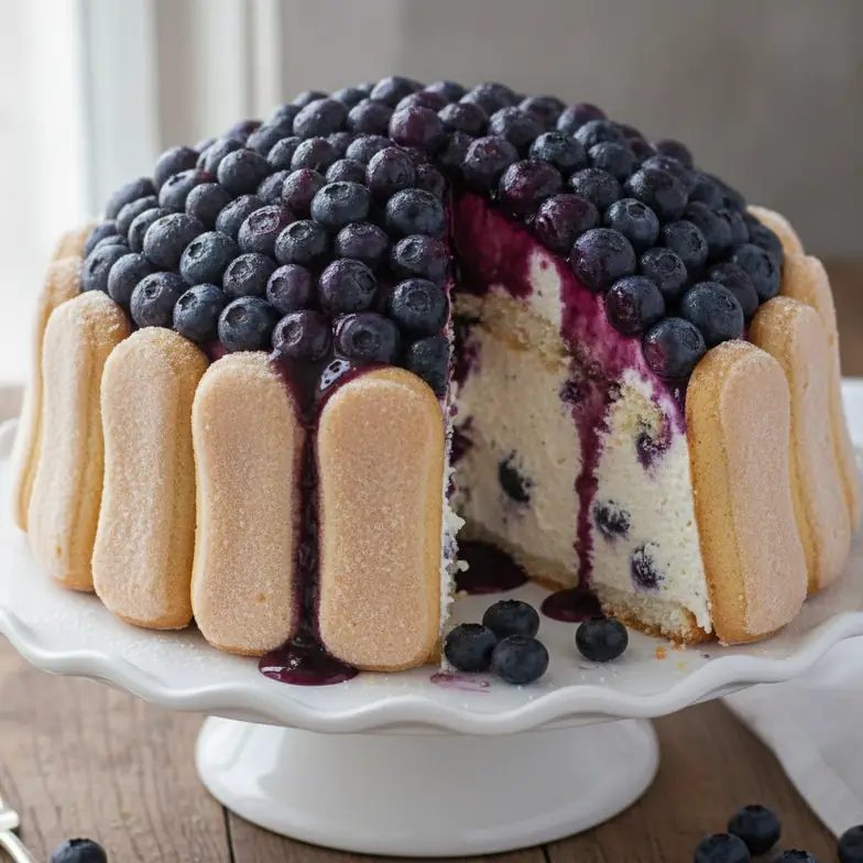 Blaubeer-Kugel-Torte