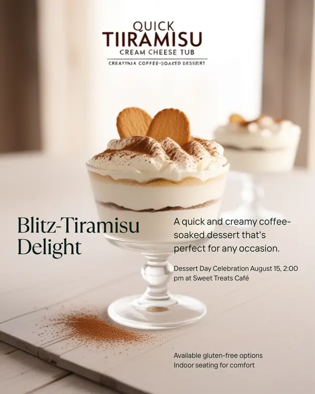 Blitz-Tiramisu direkt aus der Frischkäsepackung