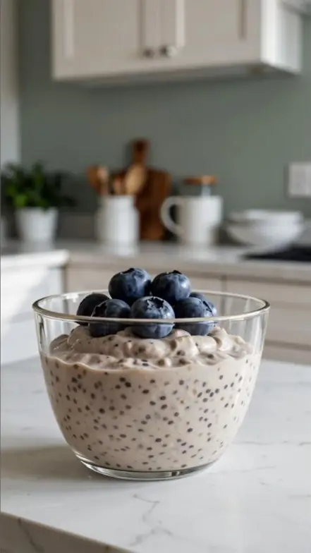 Chia-Joghurt-Pudding mit Heidelbeeren