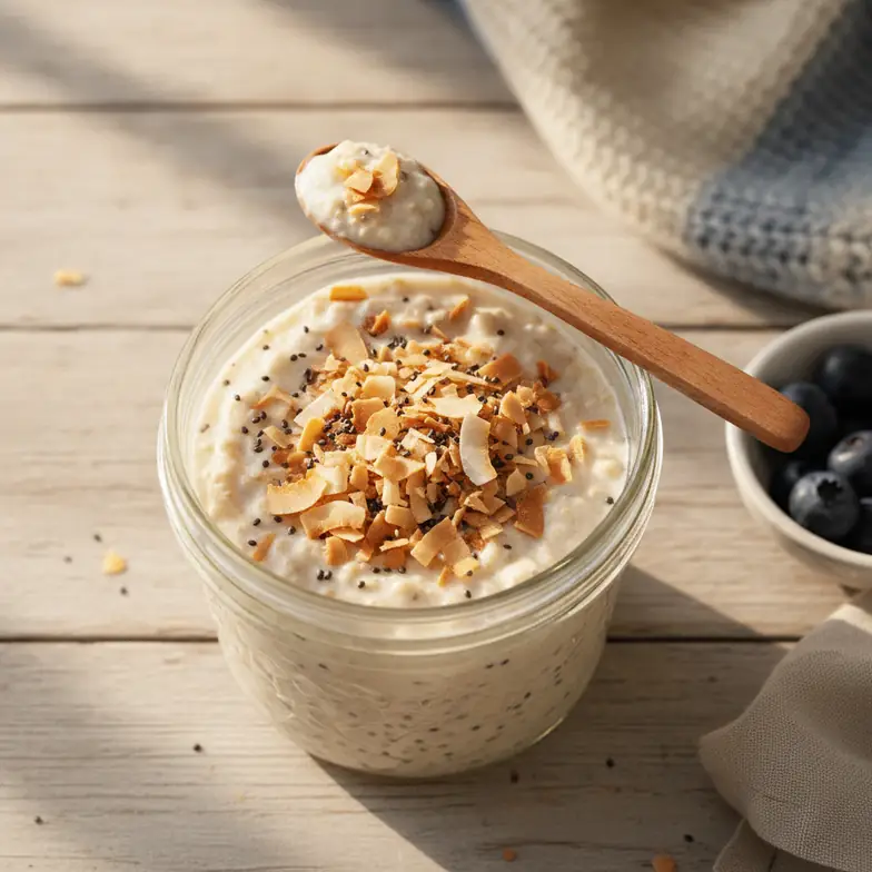 Cremige Kokos Overnight Oats