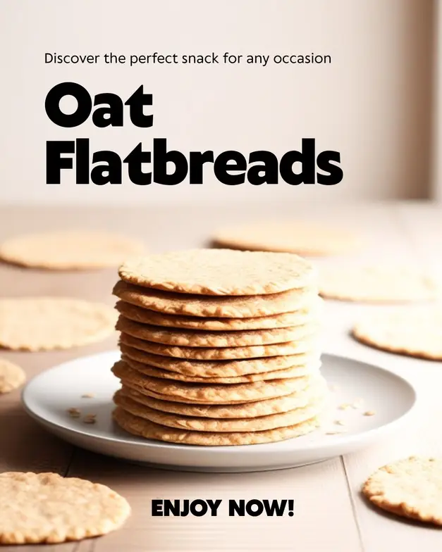 Einfaches Haferflocken-Fladenbrot