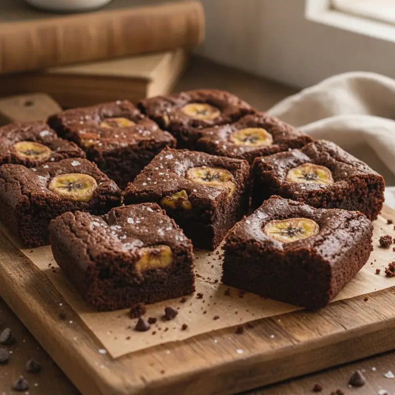 Flourless High Protein Banana Brownies