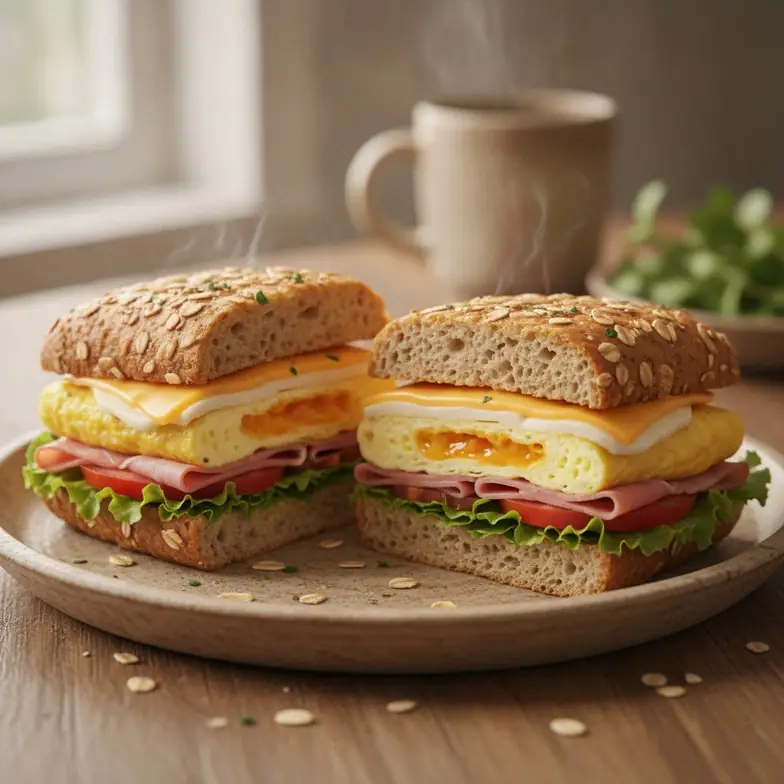 Hafer-Ei-Sandwich
