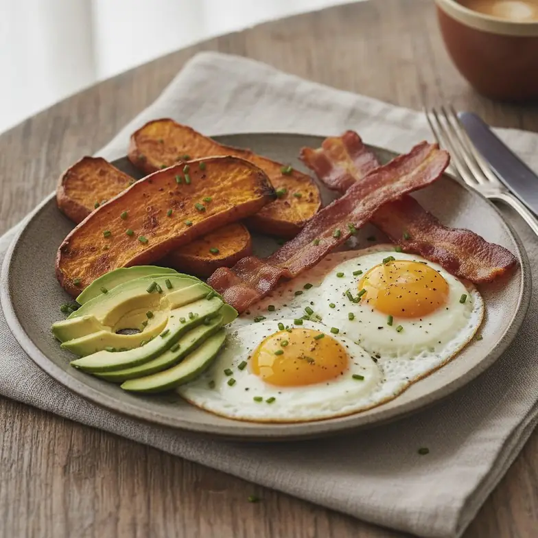 Herzhaftes Frühstück mit Süßkartoffel