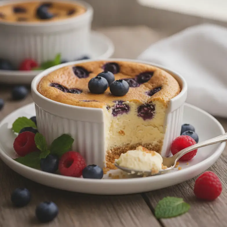 High-Protein-Beeren-Cheesecake