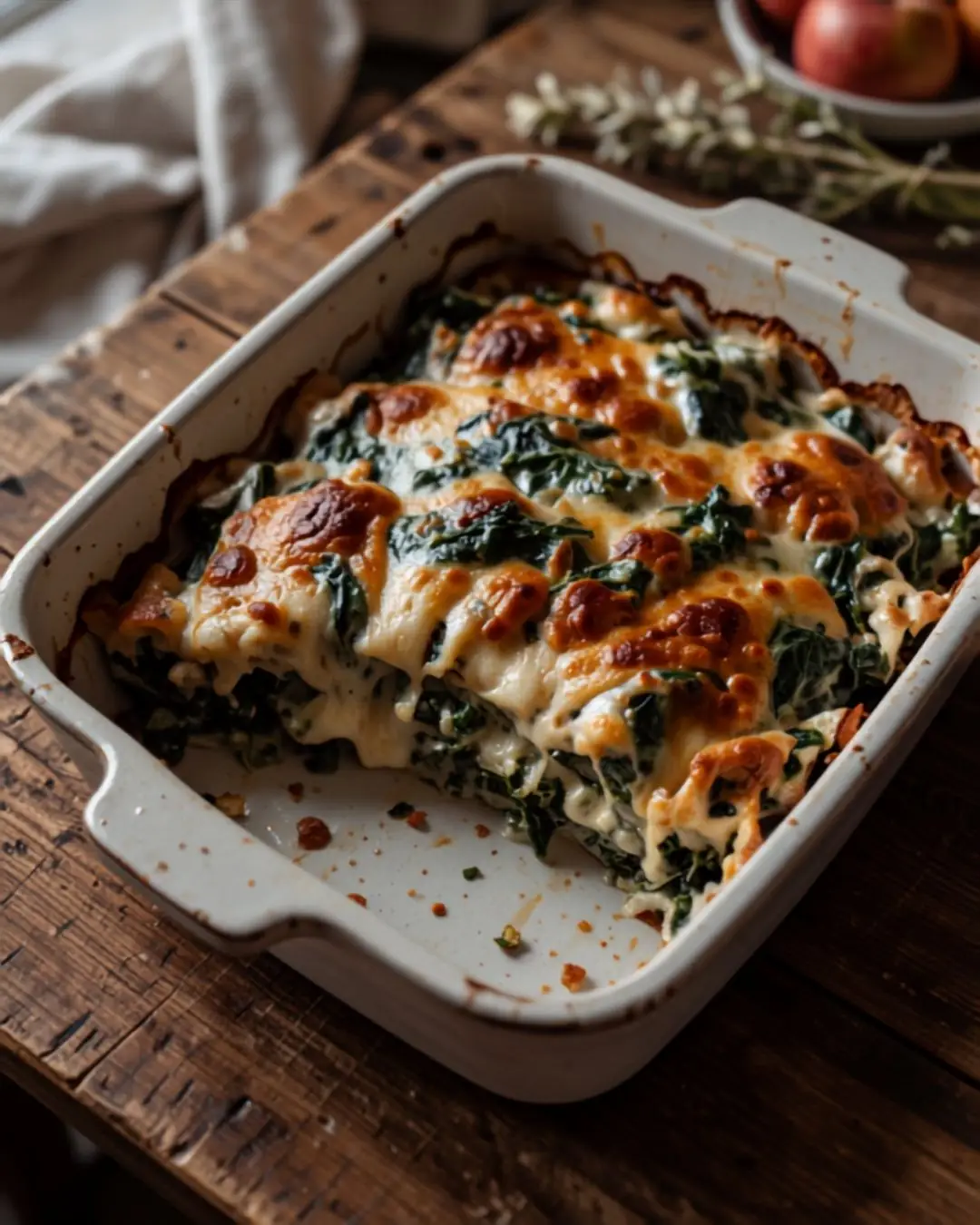High-Protein Spinat-Lasagne ohne Schichten