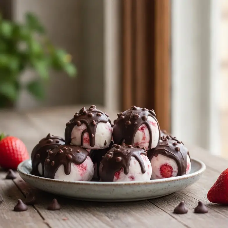 Joghurt-Erdbeer-Bites