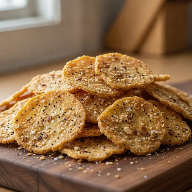 Knusprige Hüttenkäse-Chips
