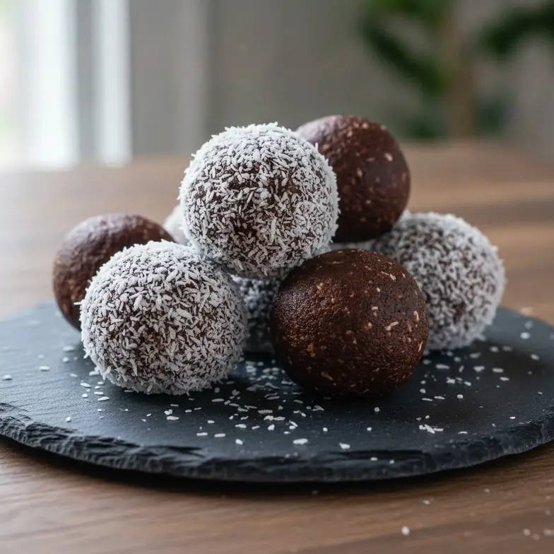 Kokos-Schoko-Bällchen mit extra Protein