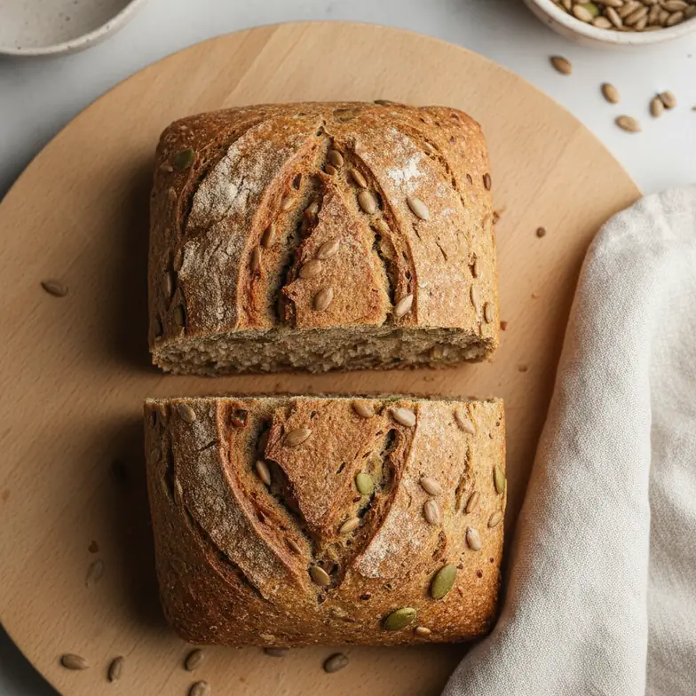 Leinsamen-Brot ohne Mehl