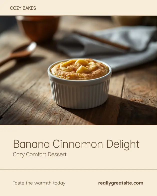 Ofen-Wohlfühl-Dessert Banane Zimt