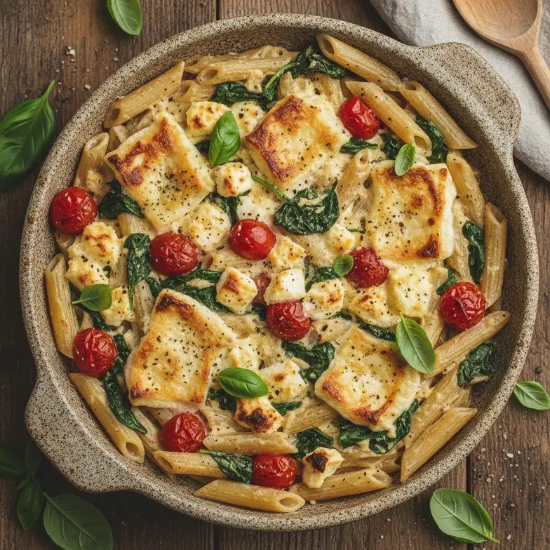 One Pot Feta-Spinat-Pasta