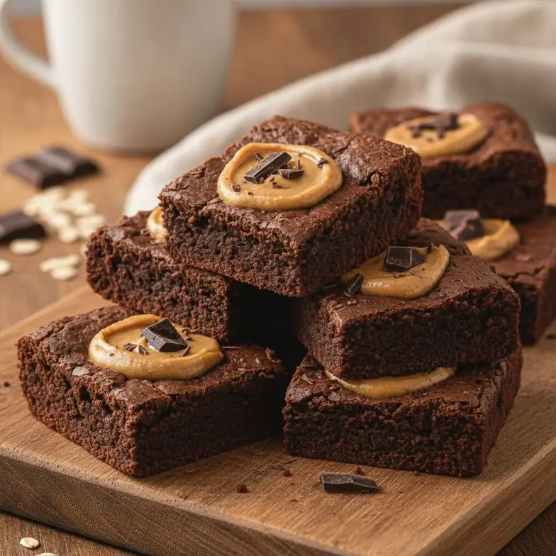 Protein Baked Oat Brownies