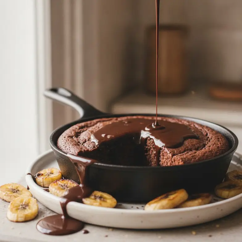 Protein-Schoko-Bananenkuchen aus der Pfanne