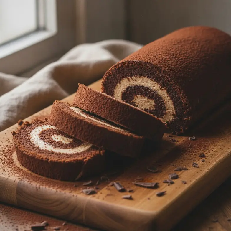 Protein-Schoko-Rolle ohne Zucker