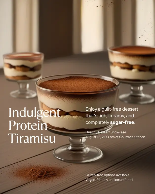 Protein-Tiramisu ohne Zucker