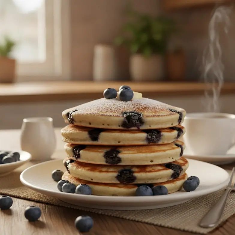 Saftige Heidelbeer-Pancakes