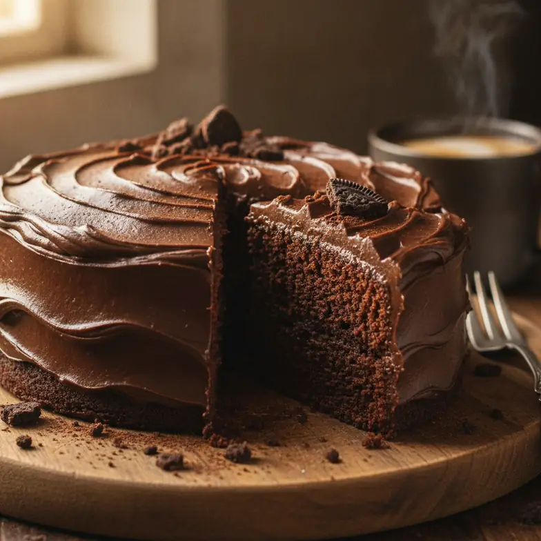 Saftiger Protein-Schokokuchen mit Creme