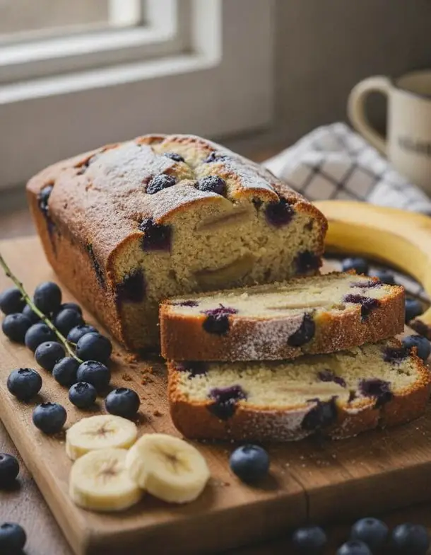 Saftiges Blueberry Banana Bread
