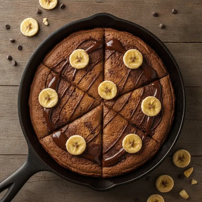 Schoko-Bananen-Pfannenkuchen