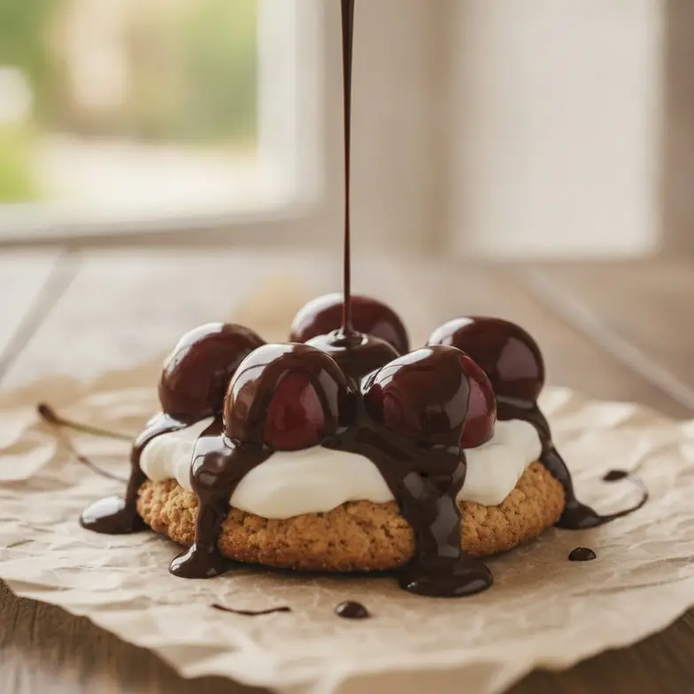 Schokoladen-Kirsch-Snack