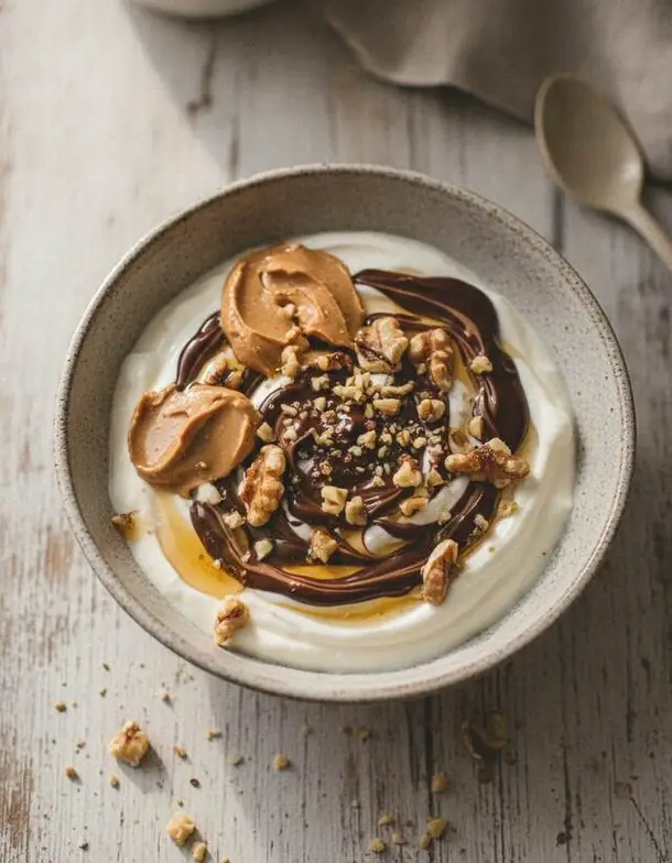 Snickers Yogurt Bowl