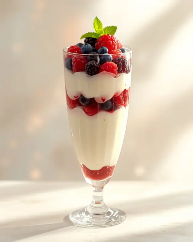 Vanille-Beeren-Traum im Glas