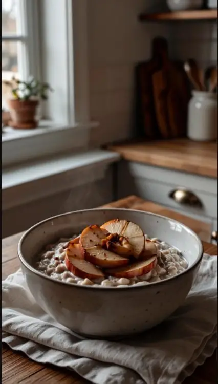 Warme Apfel-Zimt-Bowl