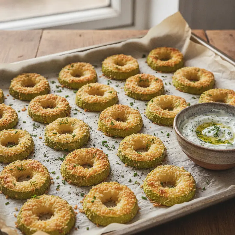 Zucchini-Parmesan-Ringe
