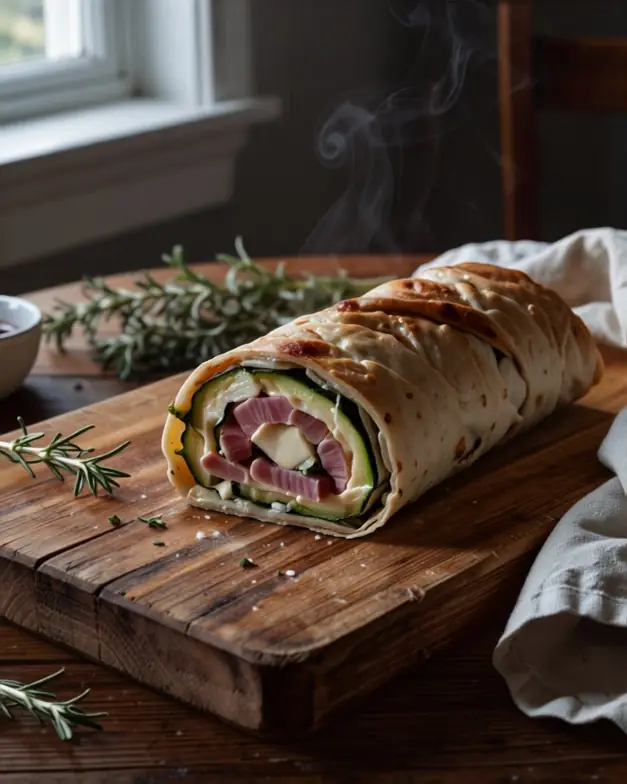 Zucchini-Rolle aus dem Ofen